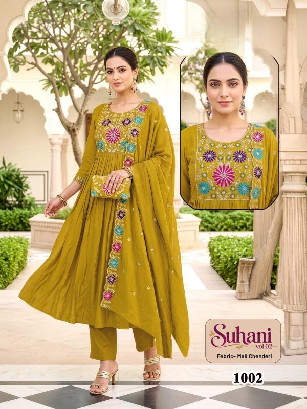 Desi kudi suhani vol 2 anarkali 3pcs kurti wholesale